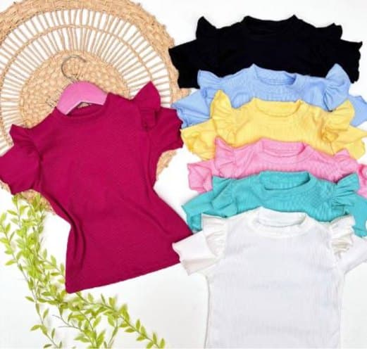 Blusa manga e babado fru fru — default