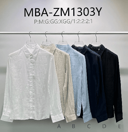 MBA-ZM1303Y CAMISA MASCULINA — Preto / G1
