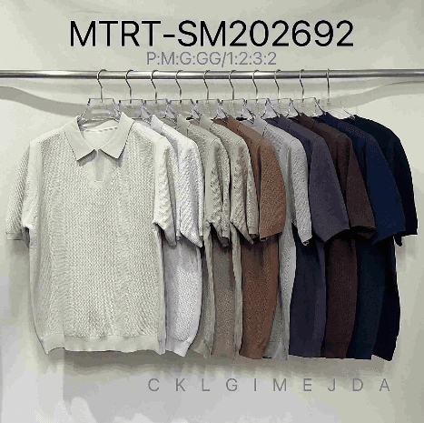 MTRT-SM202692 POLO TRICOT — G / Café