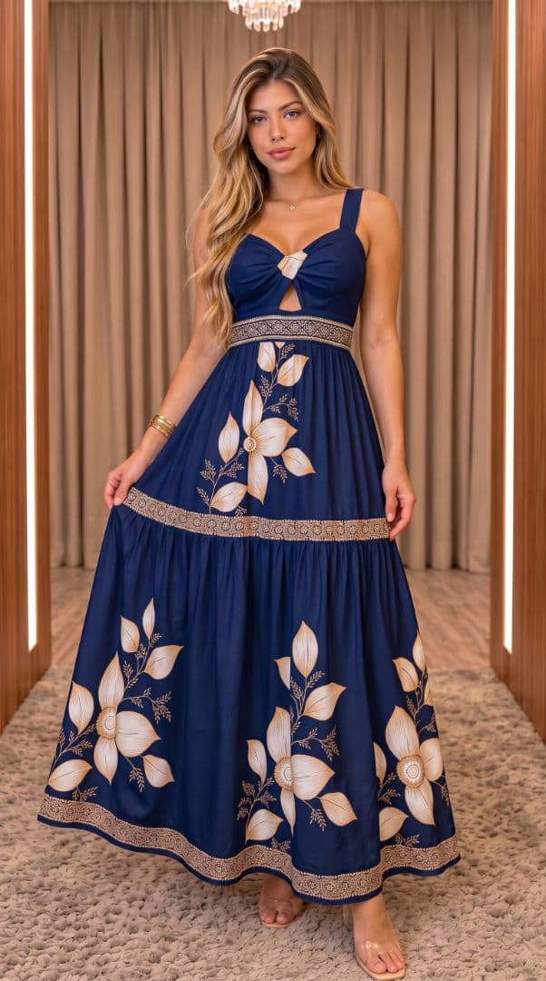 Vestido valentina viscolinho G