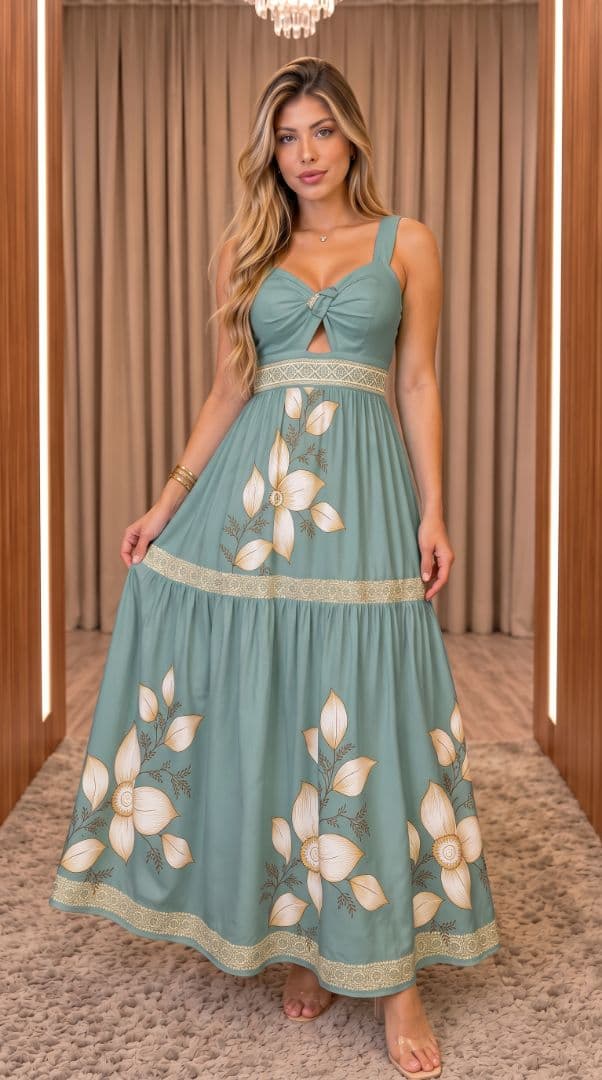 Vestido valentina viscolinho G