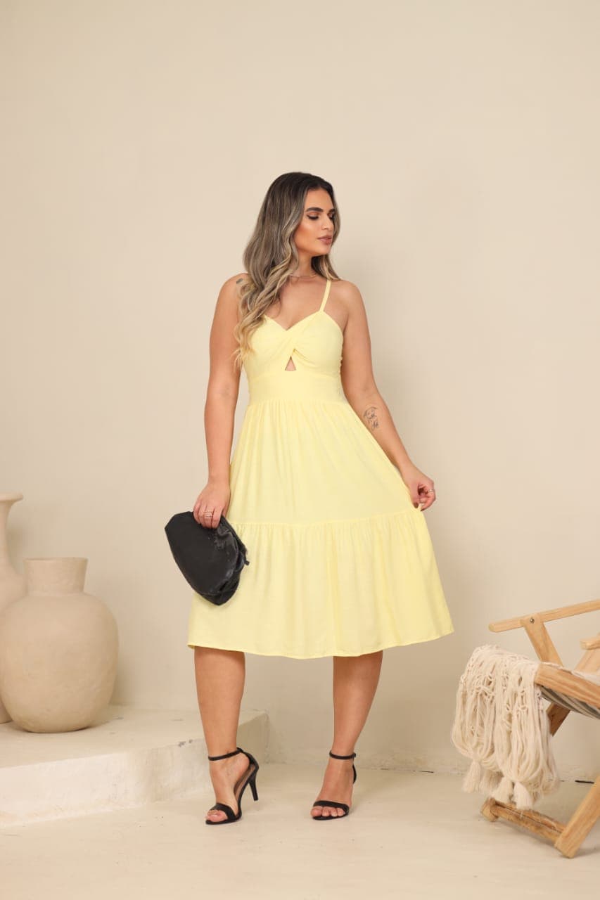 Vestido vitória curto G viscolinho