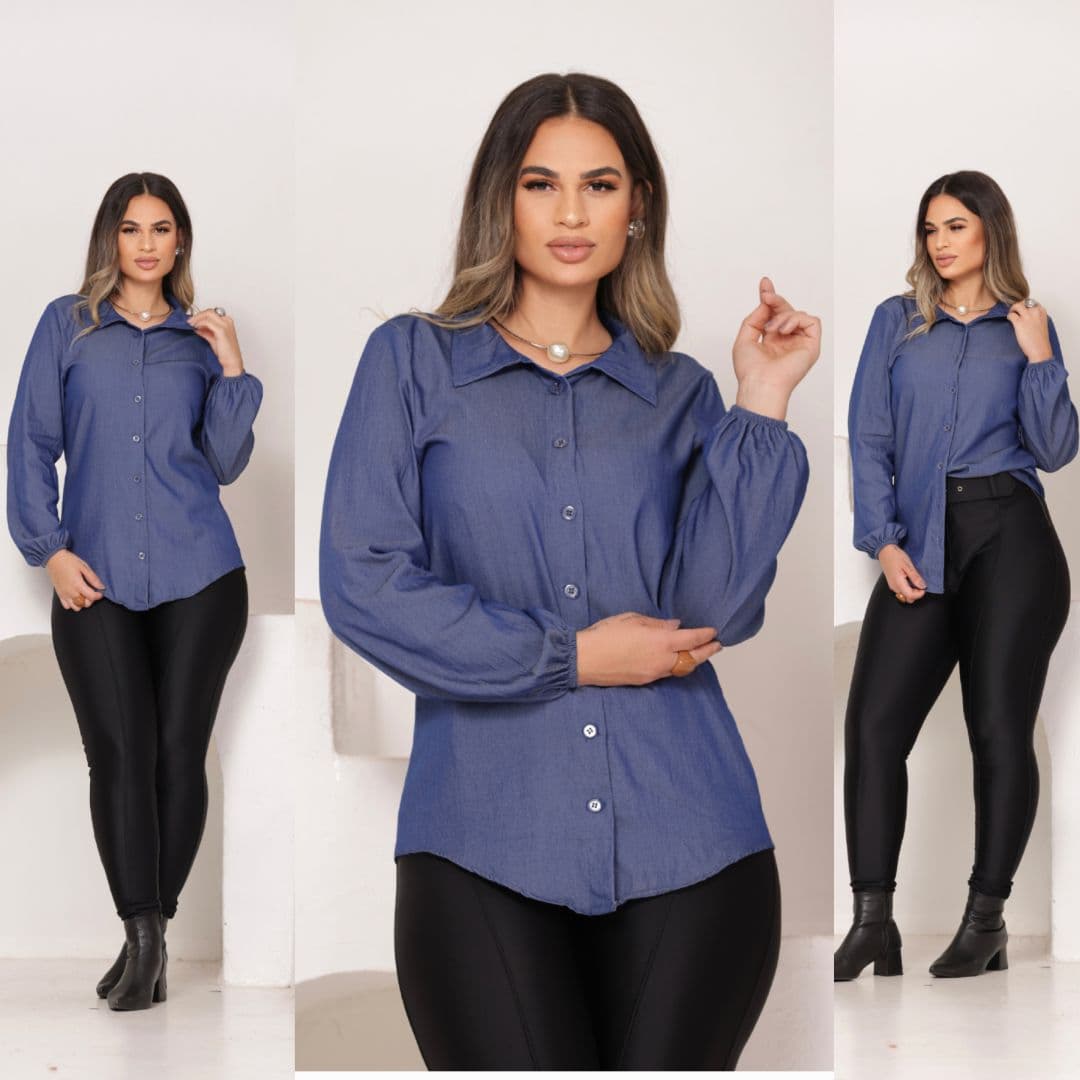 Camisa NiNA M,G,G chambray — M