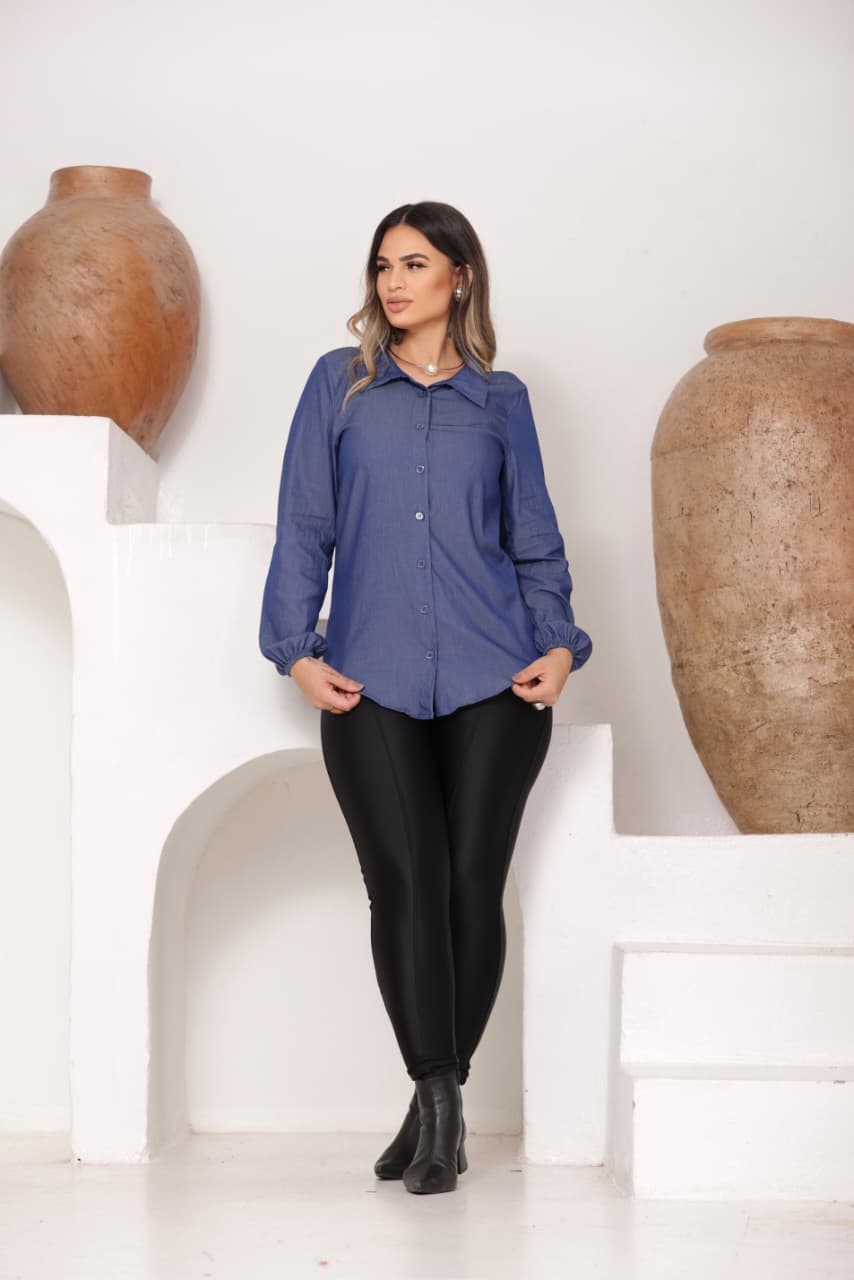 Camisa NiNA M,G,G chambray