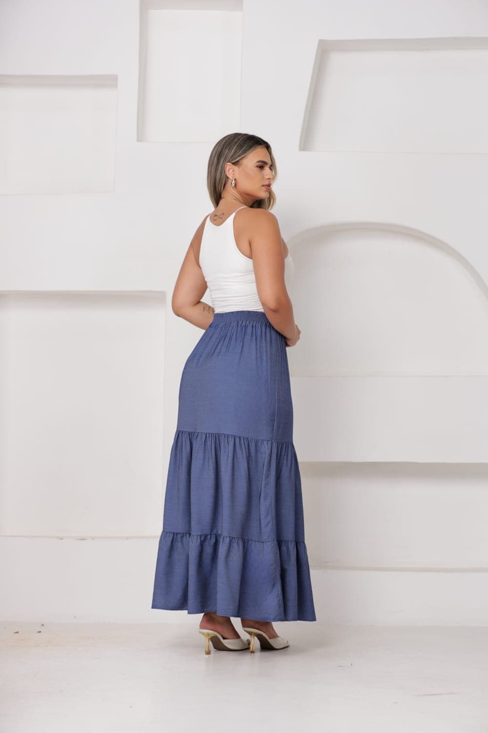 Saia 3 Marias Chambray