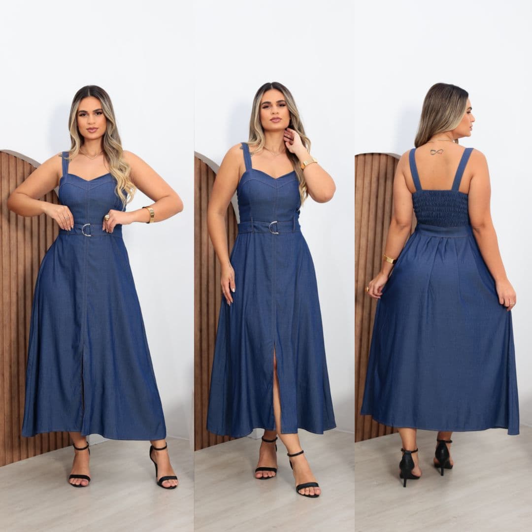 Vestido Warmy M ao G3 chambray