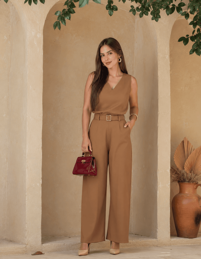 CONJUNTO PANTALONA V — CAPUTINO-ESCURO - G