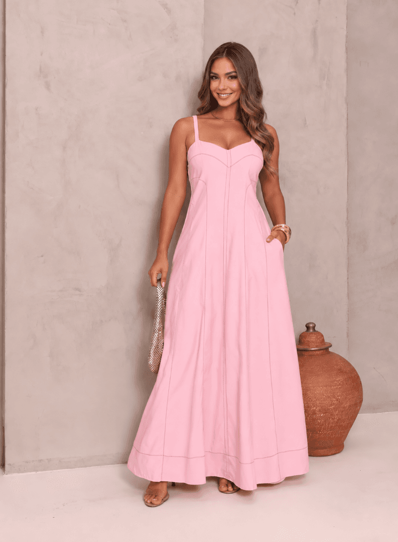 VESTIDO SENSORIAL — ROSA - M