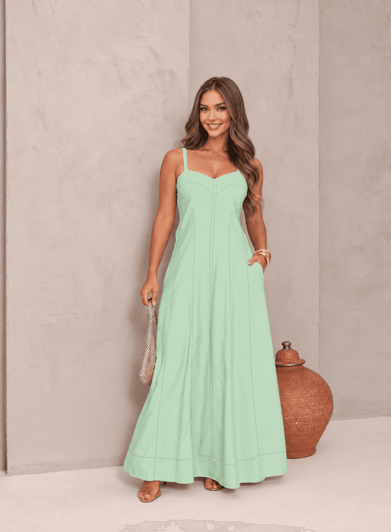 VESTIDO SENSORIAL — VERDE - M