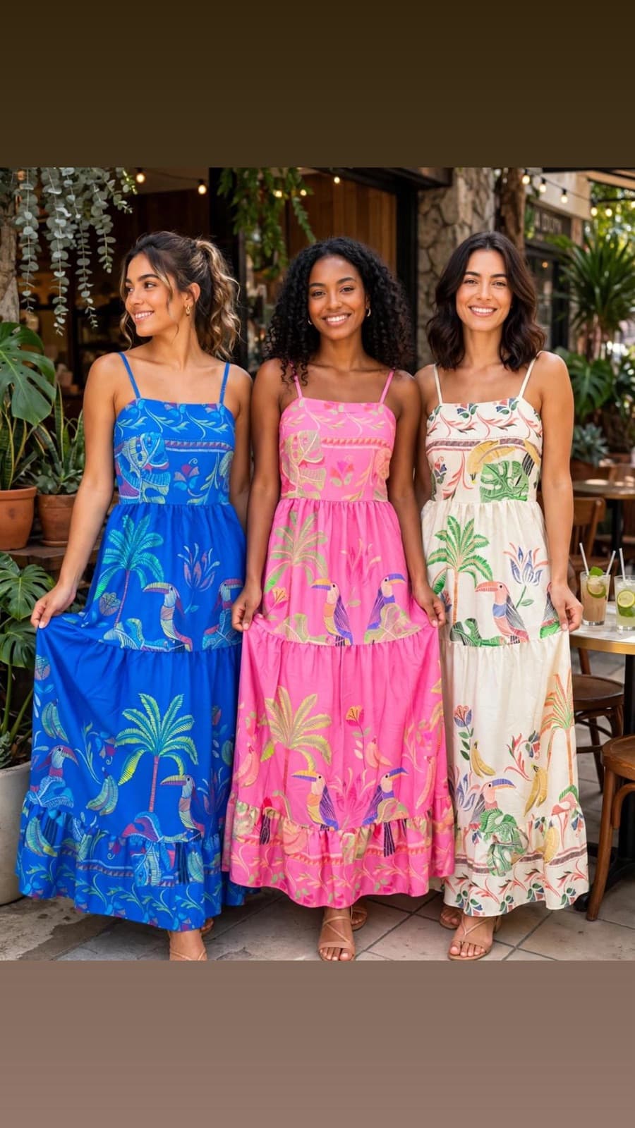 Vestido Longo Três Marias Tropical