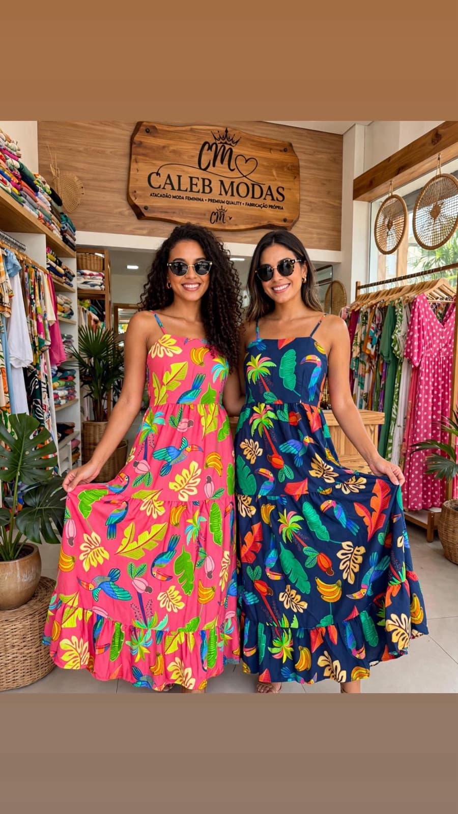 Vestido Longo Três Marias Tropical