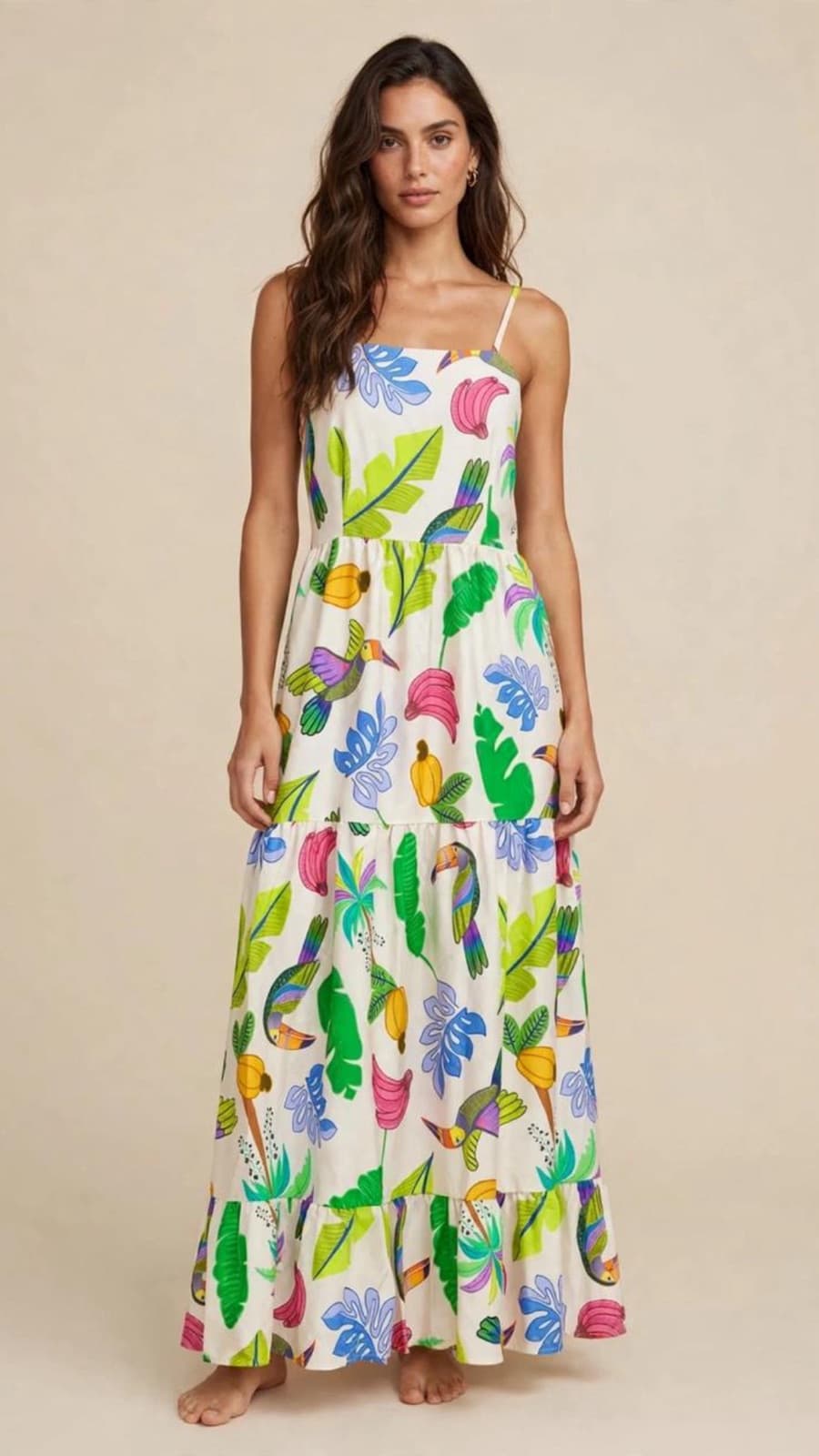 Vestido Longo Três Marias Tropical