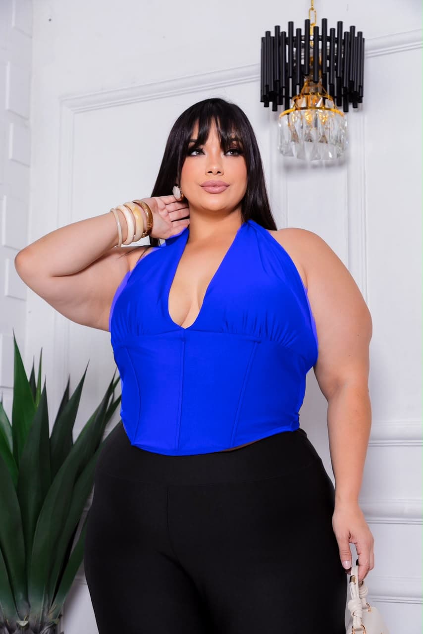Cropped Sabrina — azul / G1