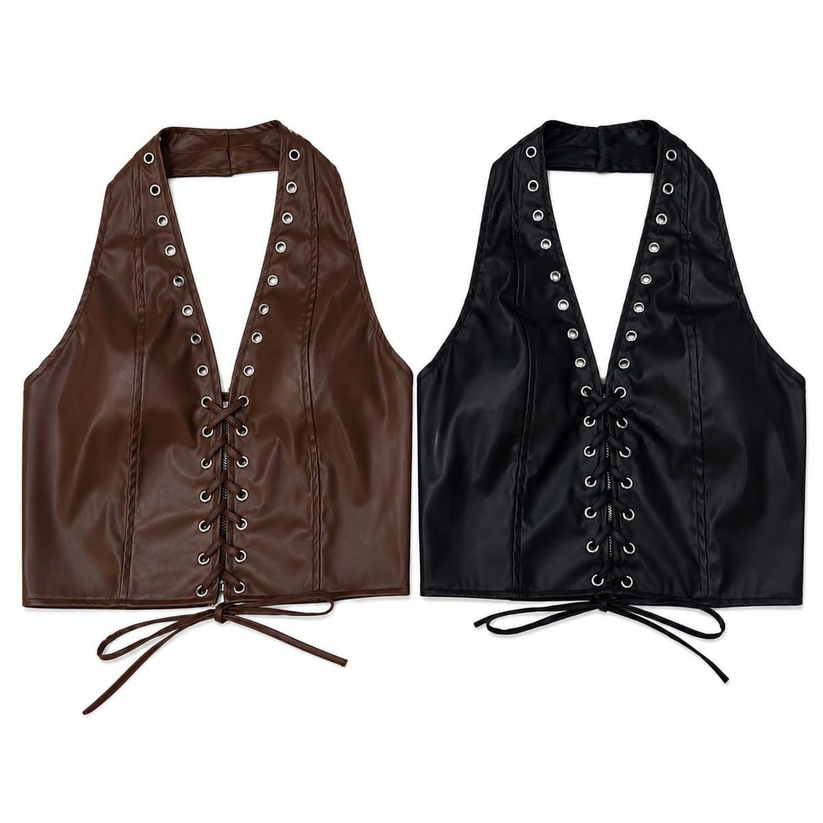 Cropped Celina de Couro