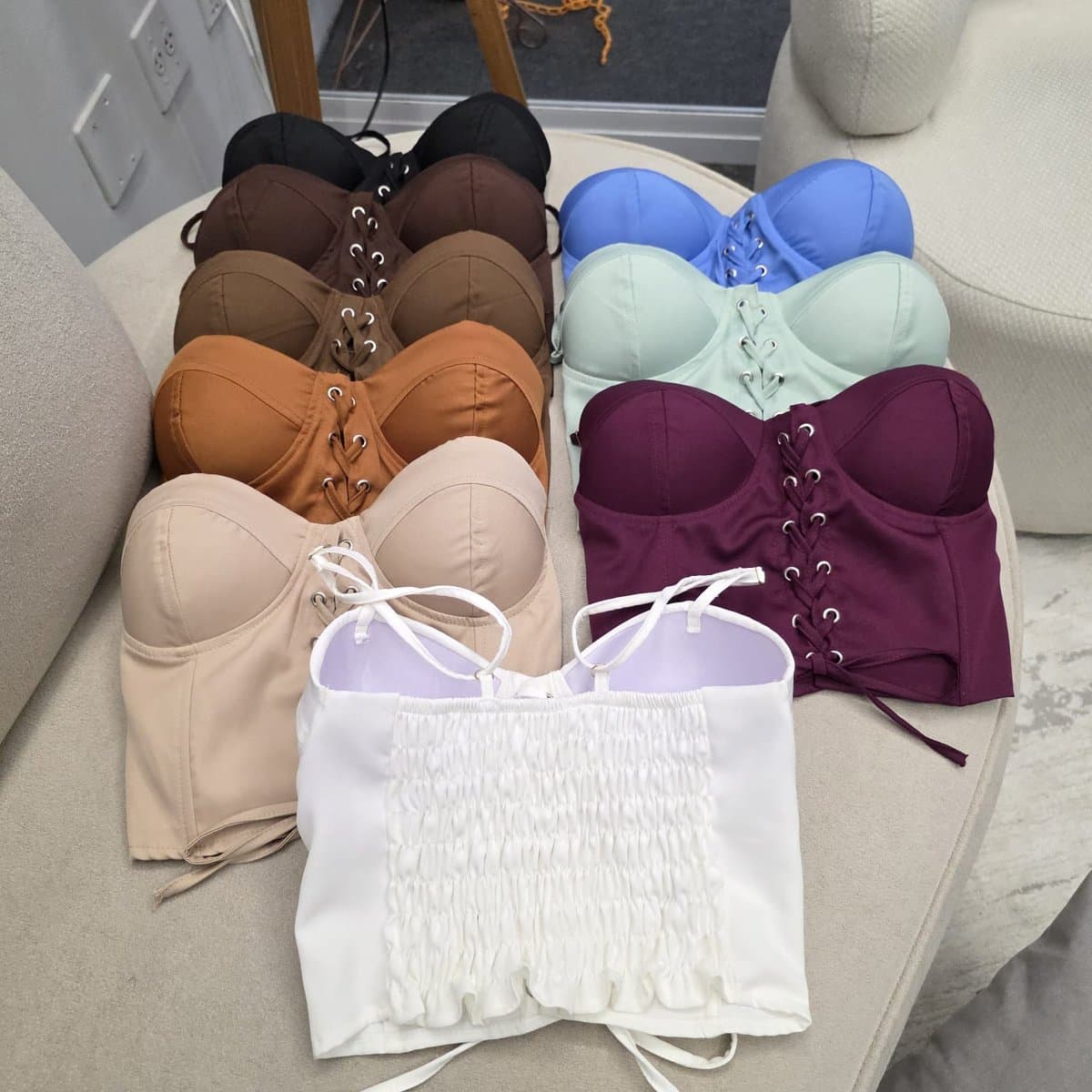 Cropped Eva — Cropped Eva - Nude areia