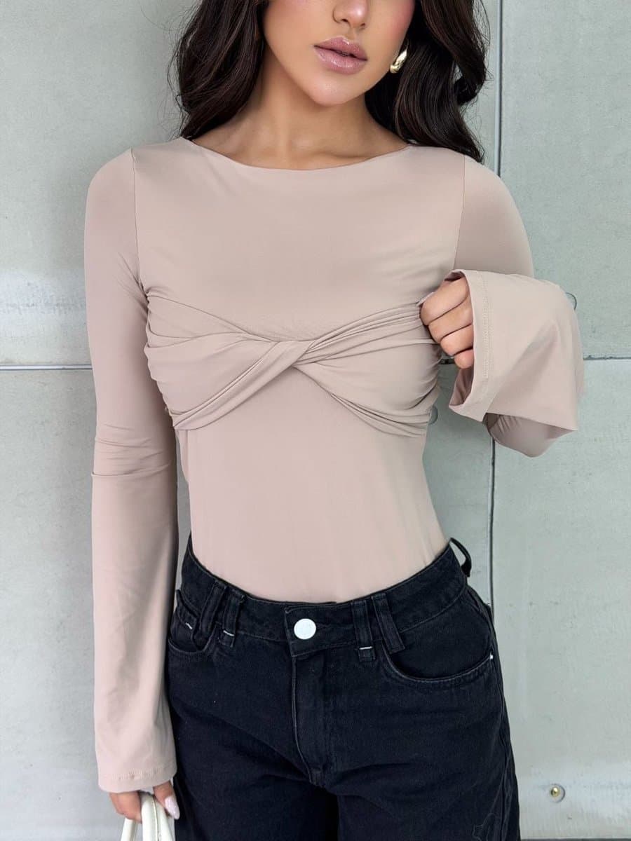 Cropped Manga Flare — Cropped Manga Flare - Nude / M
