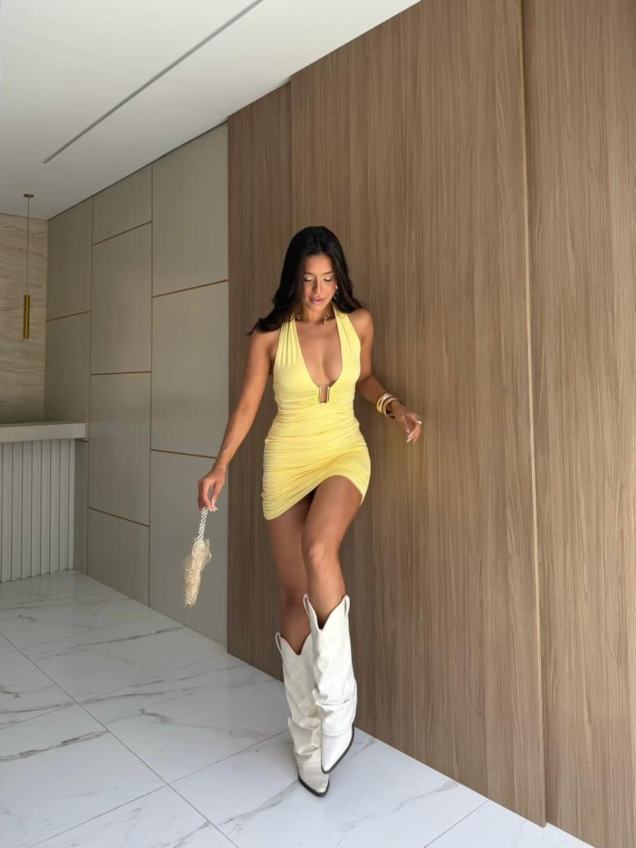 Vestido Livia — Vestido Livia - Amarelo