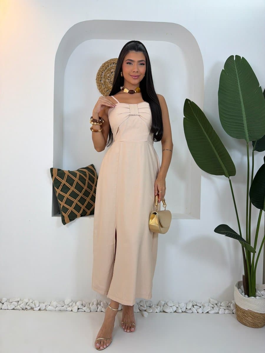 Vestido Laço — Vestido Laço - Nude