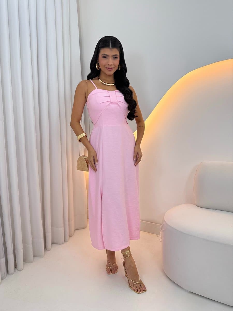 Vestido Laço — Vestido Laço - Rosa
