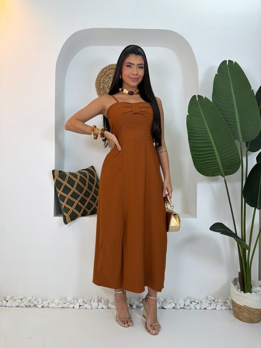 Vestido Laço — Vestido Laço - Caramelo