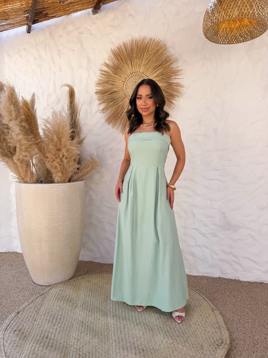 Vestido Lídia — Vestido Lídia - Verde Menta
