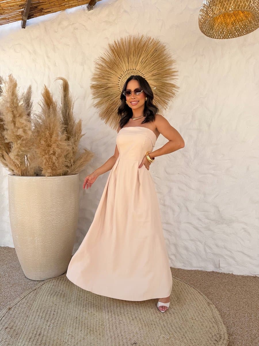 Vestido Lídia — Vestido Lídia - Nude