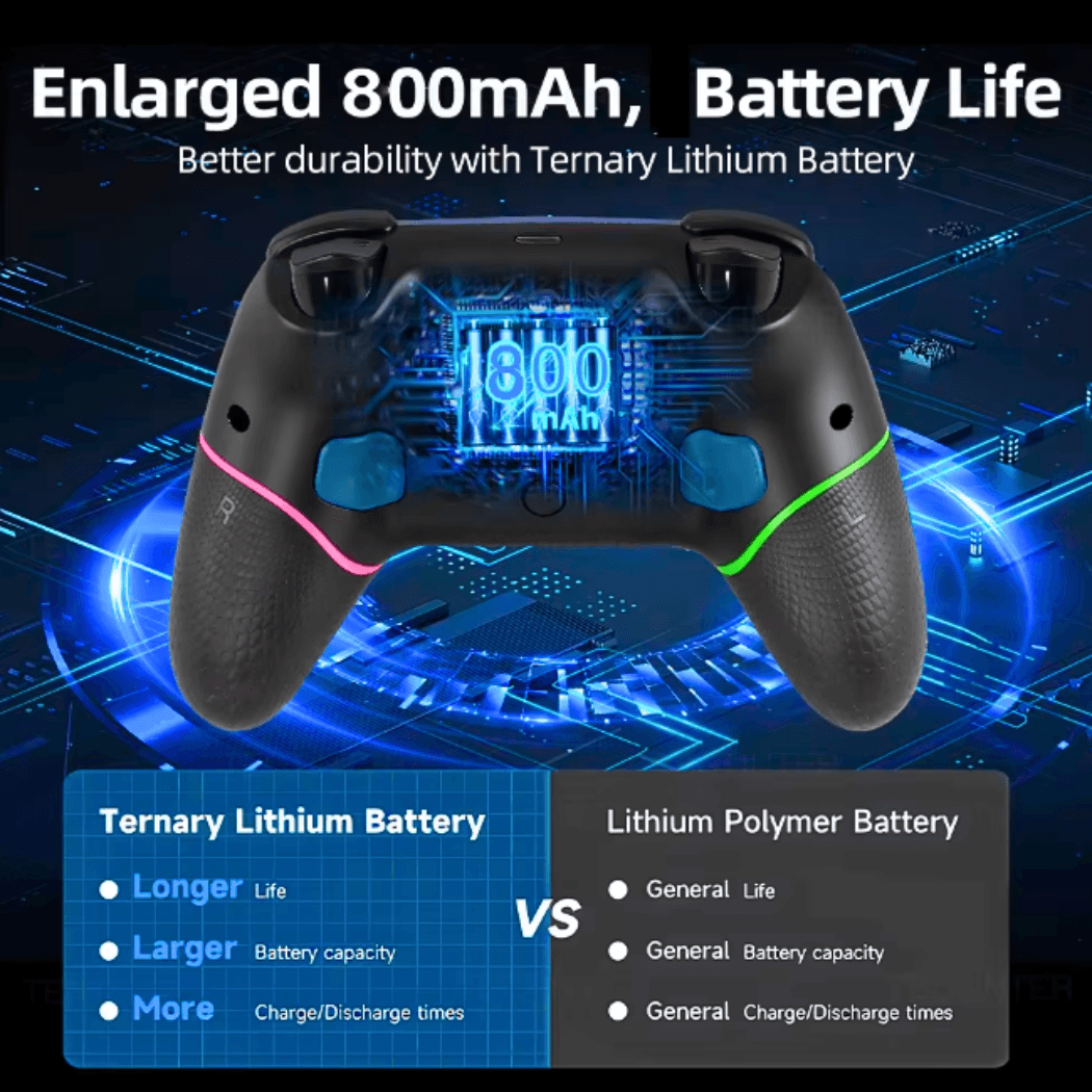 Controle Gamer Sem Fio Compatível Switch Oled ControleX9
