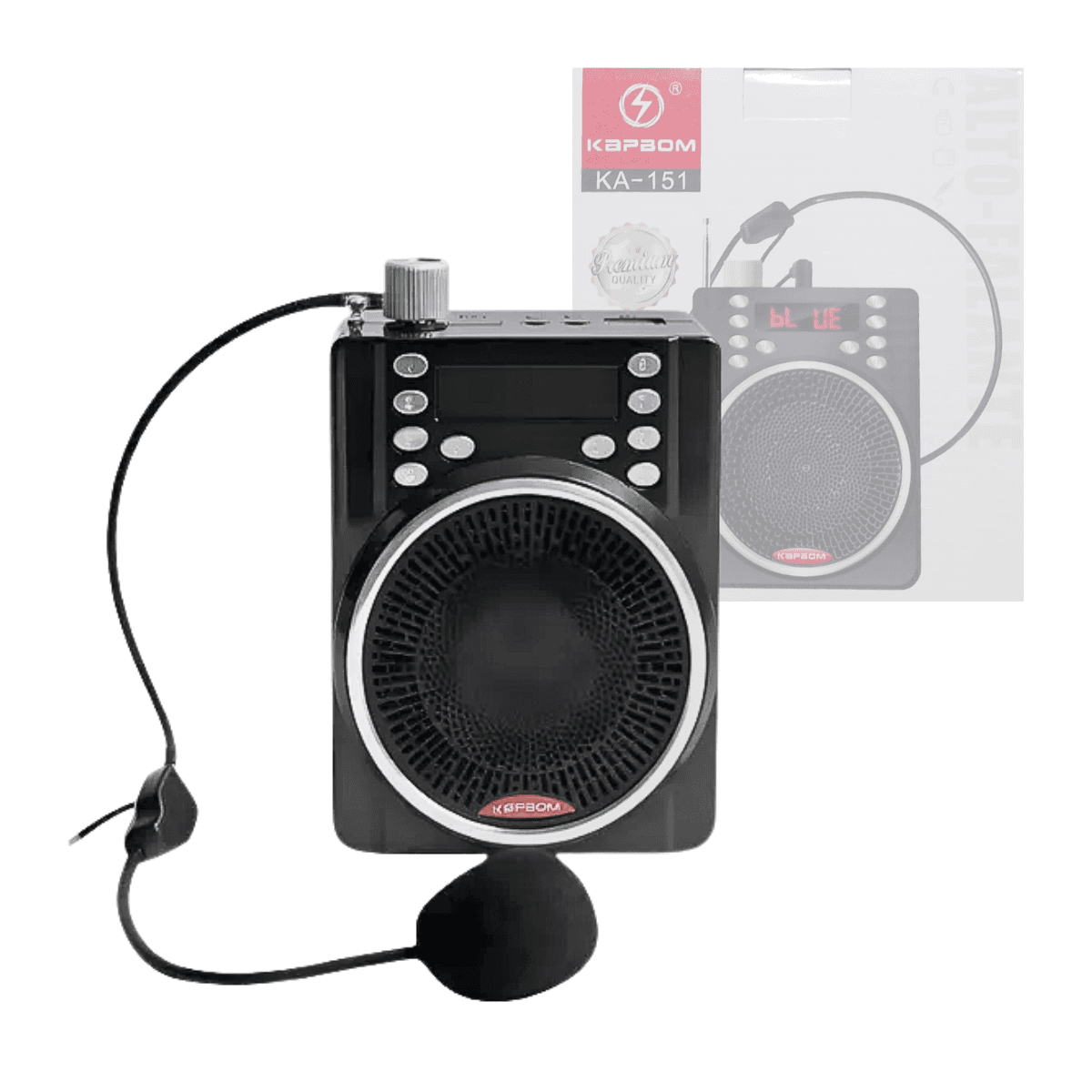 Amplificador Voz Megafone Bluetooth Microfone Rádio KA-151 — default