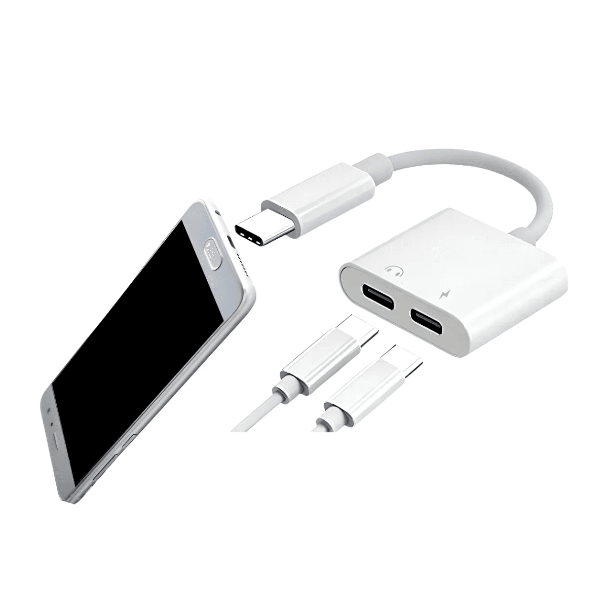 Adaptador OTG TIPO- C 2 TIPO-C Áudio Carregador 1A CBO-7136