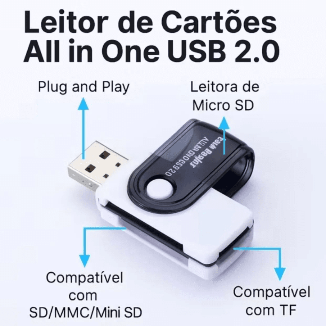 Leitor Cartão Memória 32 1 Universal KA-1107