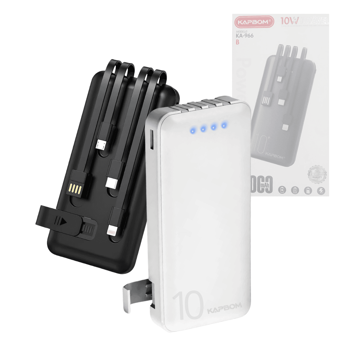 Carregador Portátil Power Bank 10000mAh 04 Saídas USB KA-966