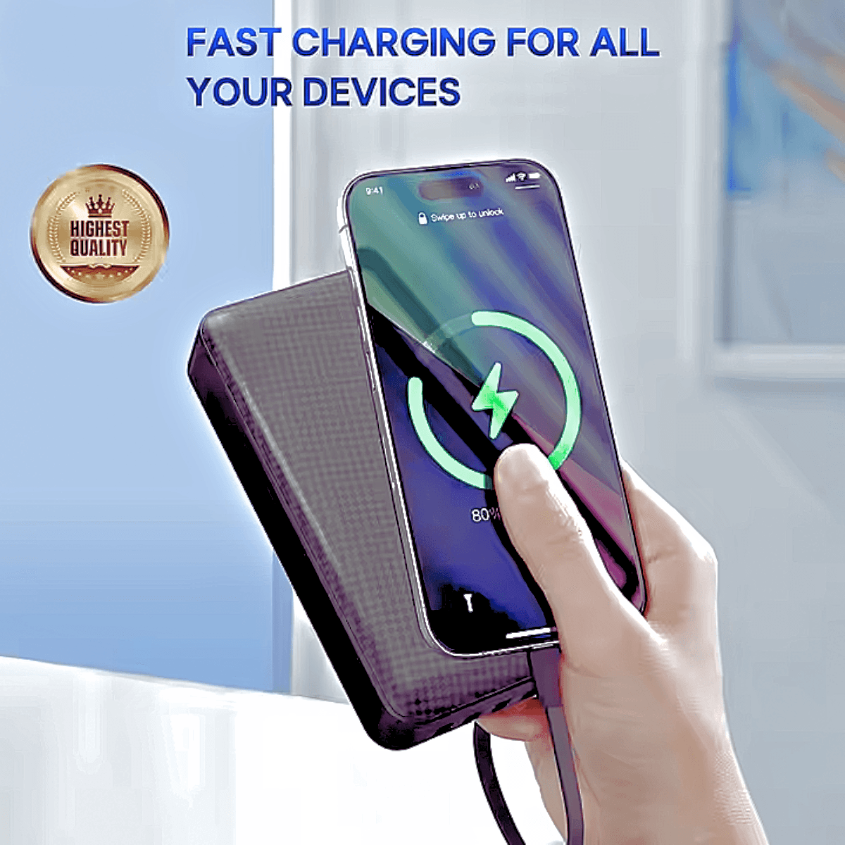 Carregador Portátil Power Bank 10000mAh 04 Saídas USB KA-966