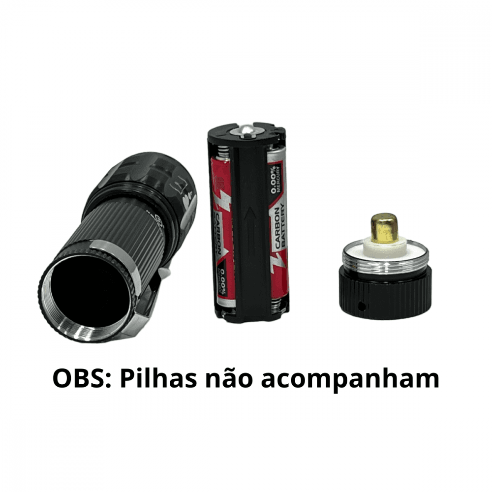 Lanterna Tática Portátil MINI a Pilha Zoom KA-L1589