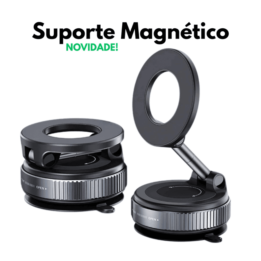 Suporte Magnético Celular 360 Ventosa Sucção Base a X68