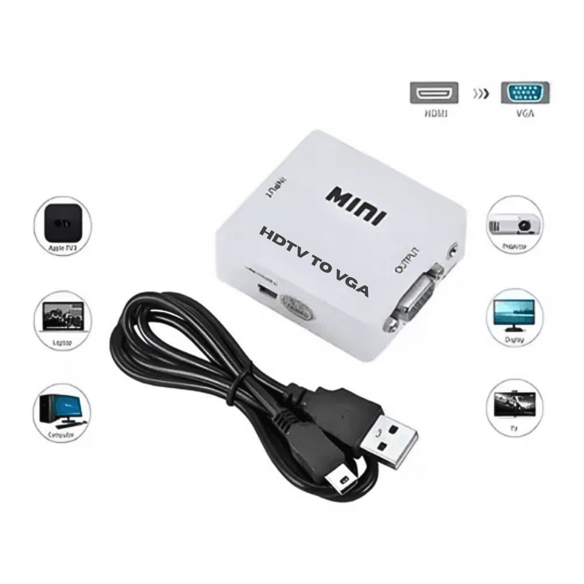 Conversor Adaptador Video HDTV VGA KAP-V095 — default