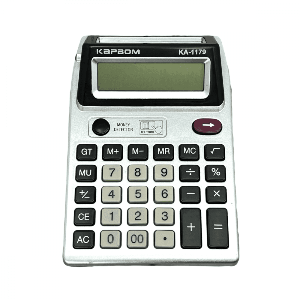 Calculadora eletrônica mesa 02 telas lcd digital ka-1179