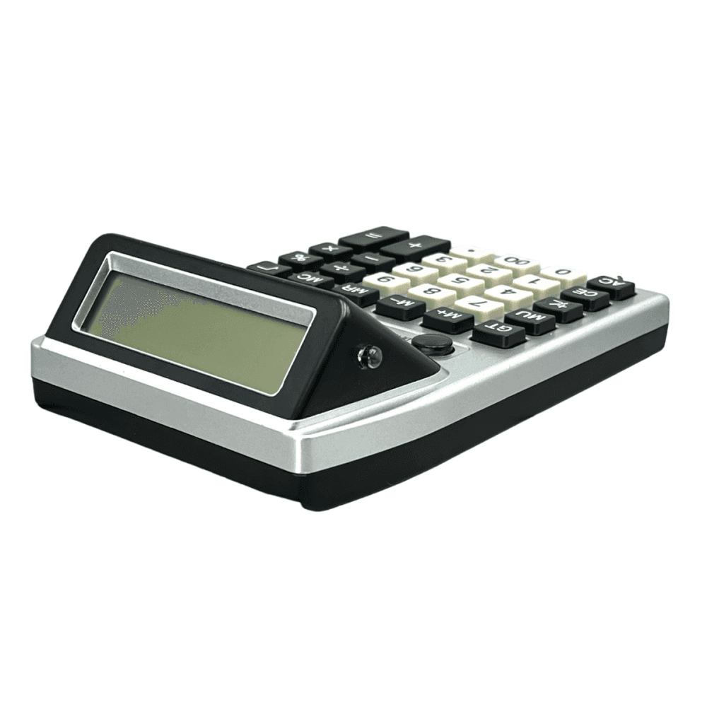 Calculadora eletrônica mesa 02 telas lcd digital ka-1179