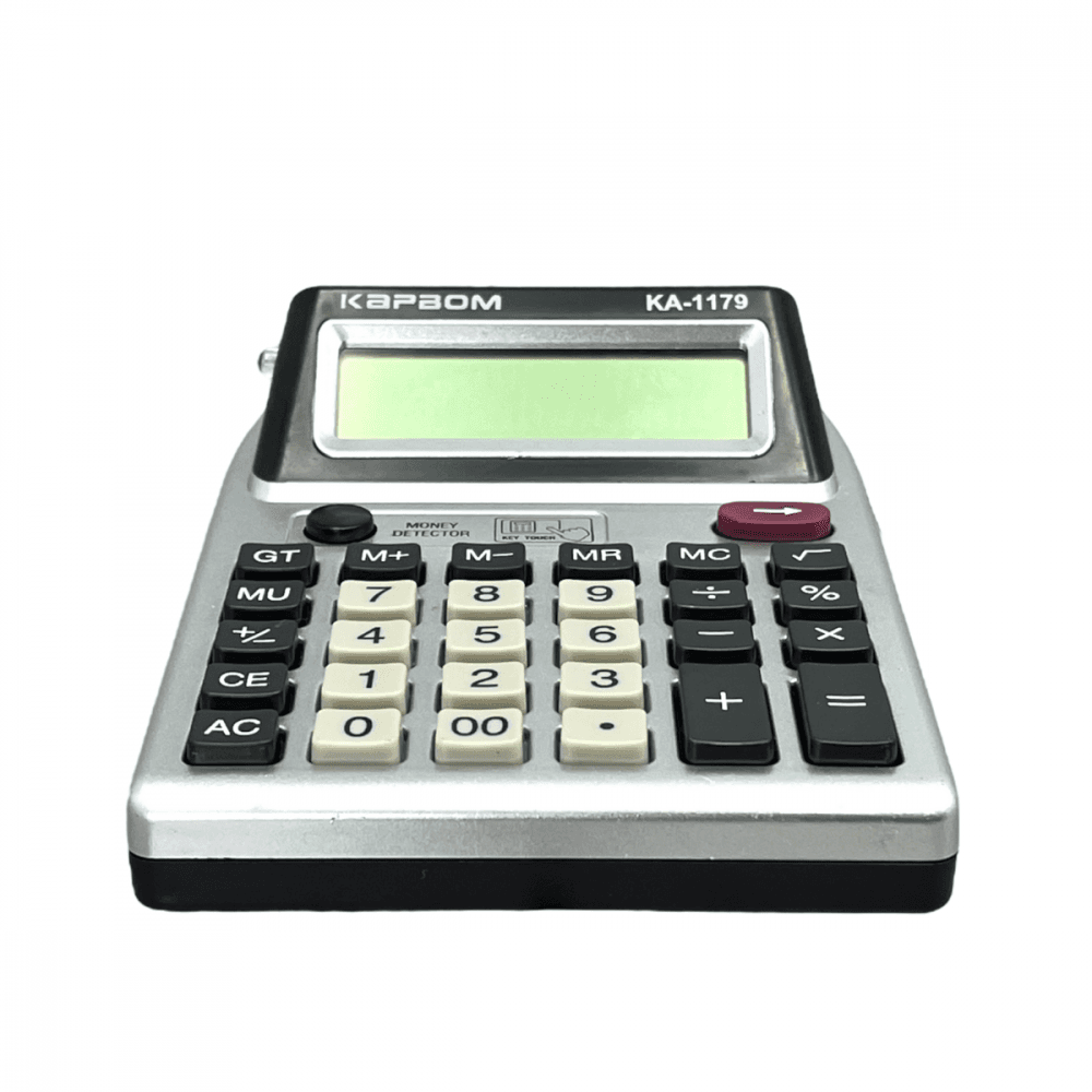 Calculadora eletrônica mesa 02 telas lcd digital ka-1179