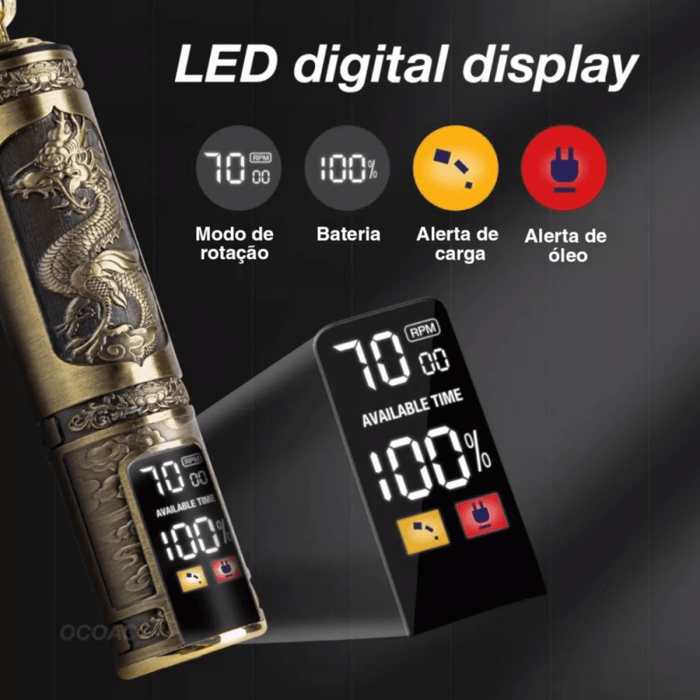 Máquina cortar cabelo barba profissional display ka-3609