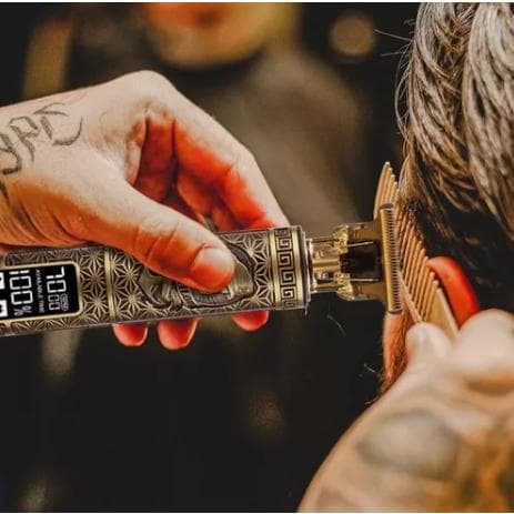 Máquina cortar cabelo barba profissional display ka-3609