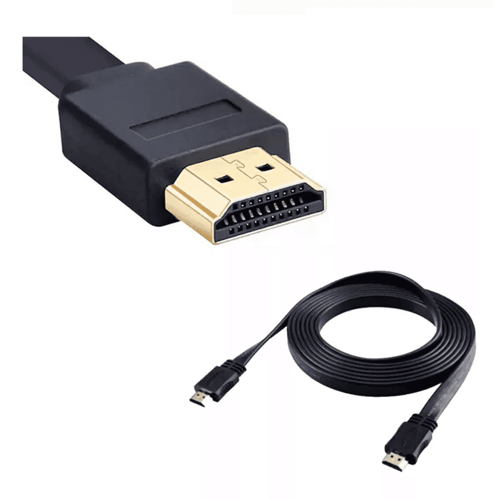 Cabo hdmi achatado 2 metros 4k emborrachado hdmi-2m-0220