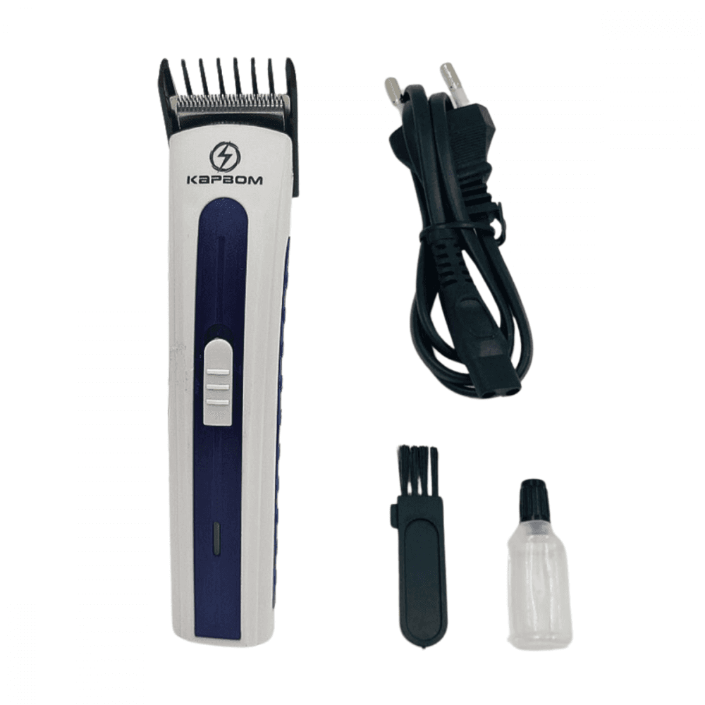 Máquina cortar aparador pelos barba cabelo bivolt ka-3915 — azul