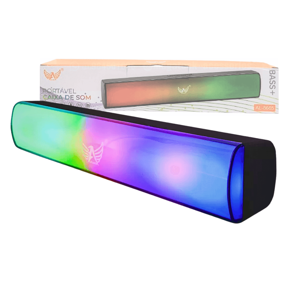Caixa som soundbar bluetooth 10w led tv notebook al-8665 — default