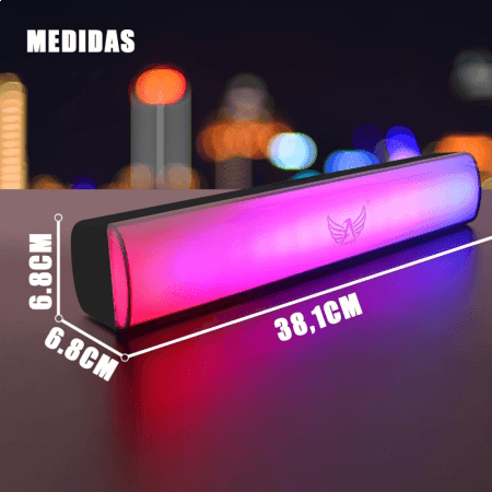 Caixa som soundbar bluetooth 10w led tv notebook al-8665