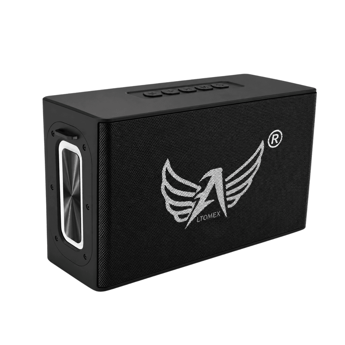 Caixa som bluetooth 120w premium led rgb alça al-8303