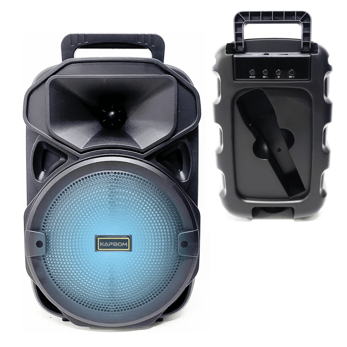 Caixa som bluetooth portátil 100w microfone ka-8201
