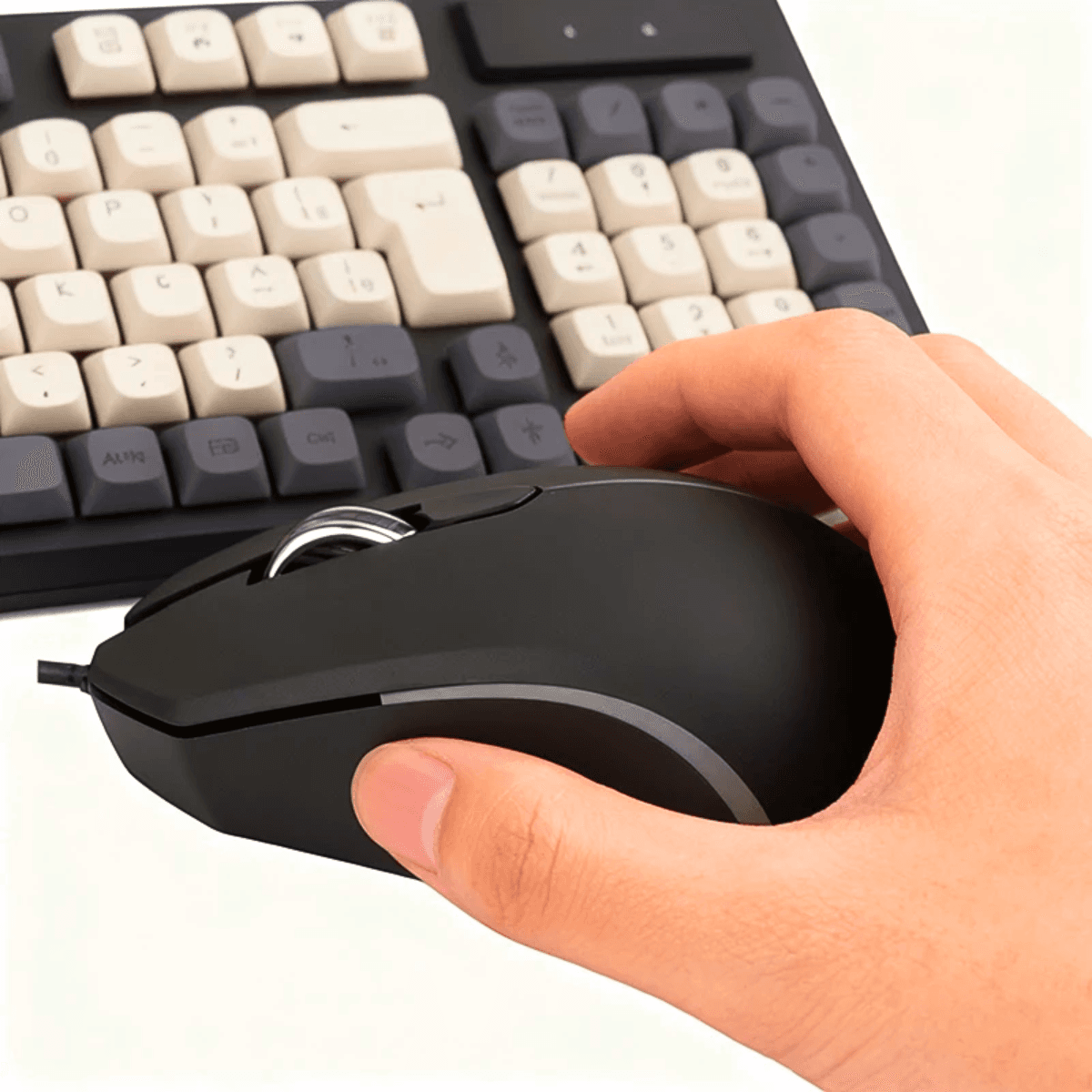 Kit gamer teclado semi-mecânico mouse 1200 dpi al-9510