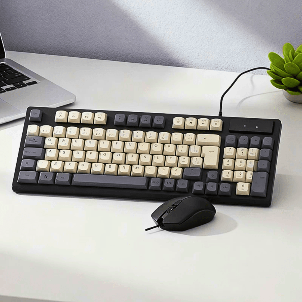 Kit gamer teclado semi-mecânico mouse 1200 dpi al-9510