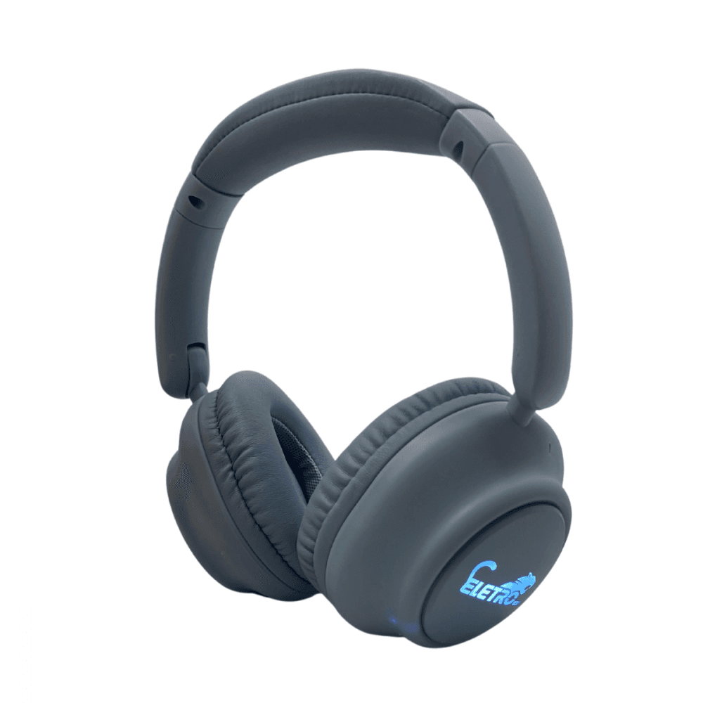 Fone Ouvido Headphone Bluetooth Sem Fio LED Earphone EL-1501 — Azul