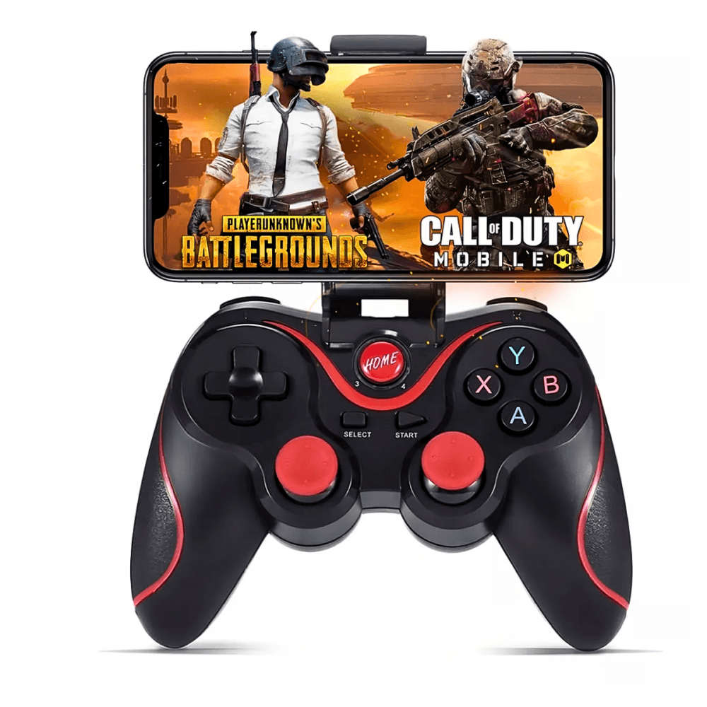Controle Gamer Sem Fio Suporte Celular Joystick Manete SN-X3